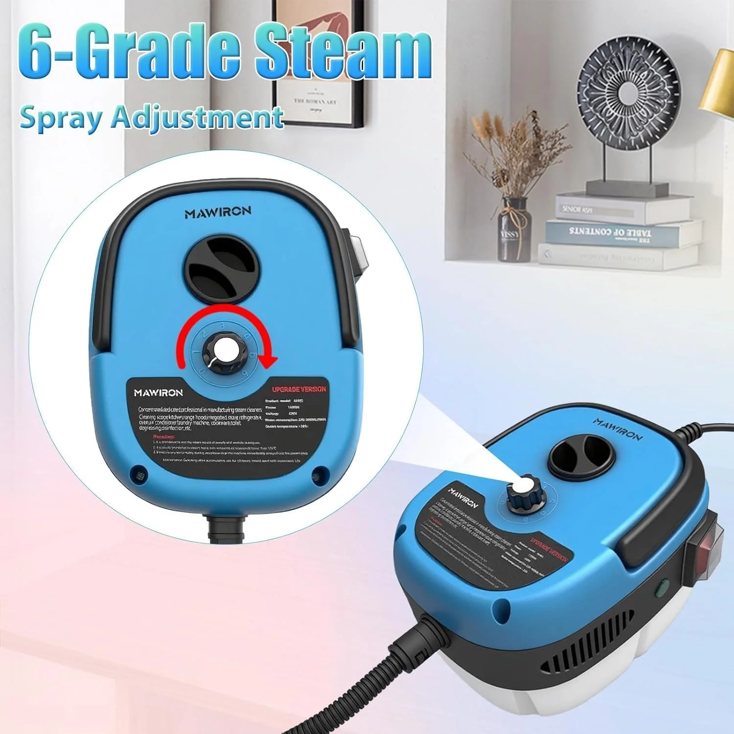 Пароочисник ручний 2500 Вт 3 насадки 120°C, фото №5 Пароочисник ручний 2500 Вт 3 насадки 120°C, фото №5