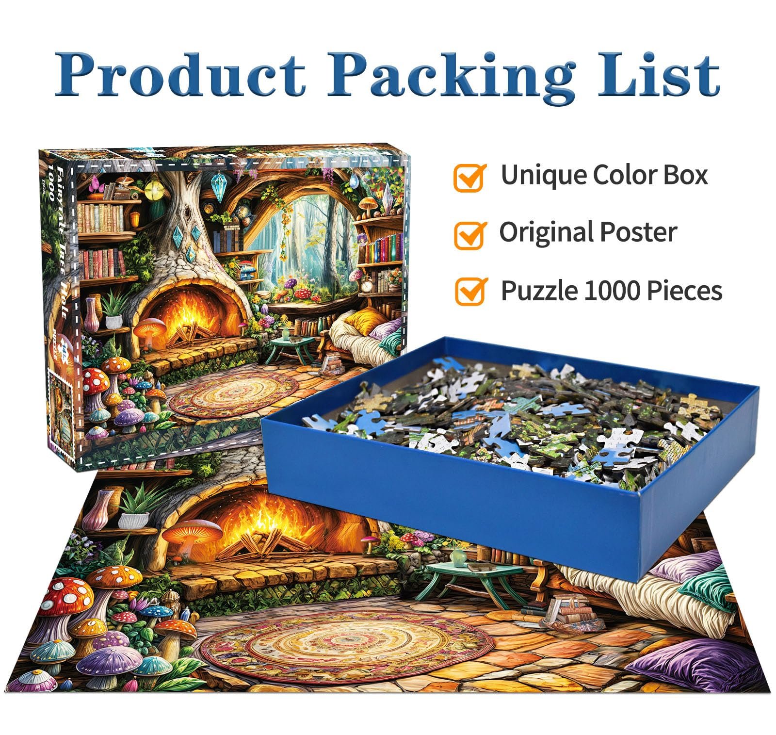 Пазл Fantasy Fairy Tale Tree House 1000 деталей 70 х 50 см, фото №2