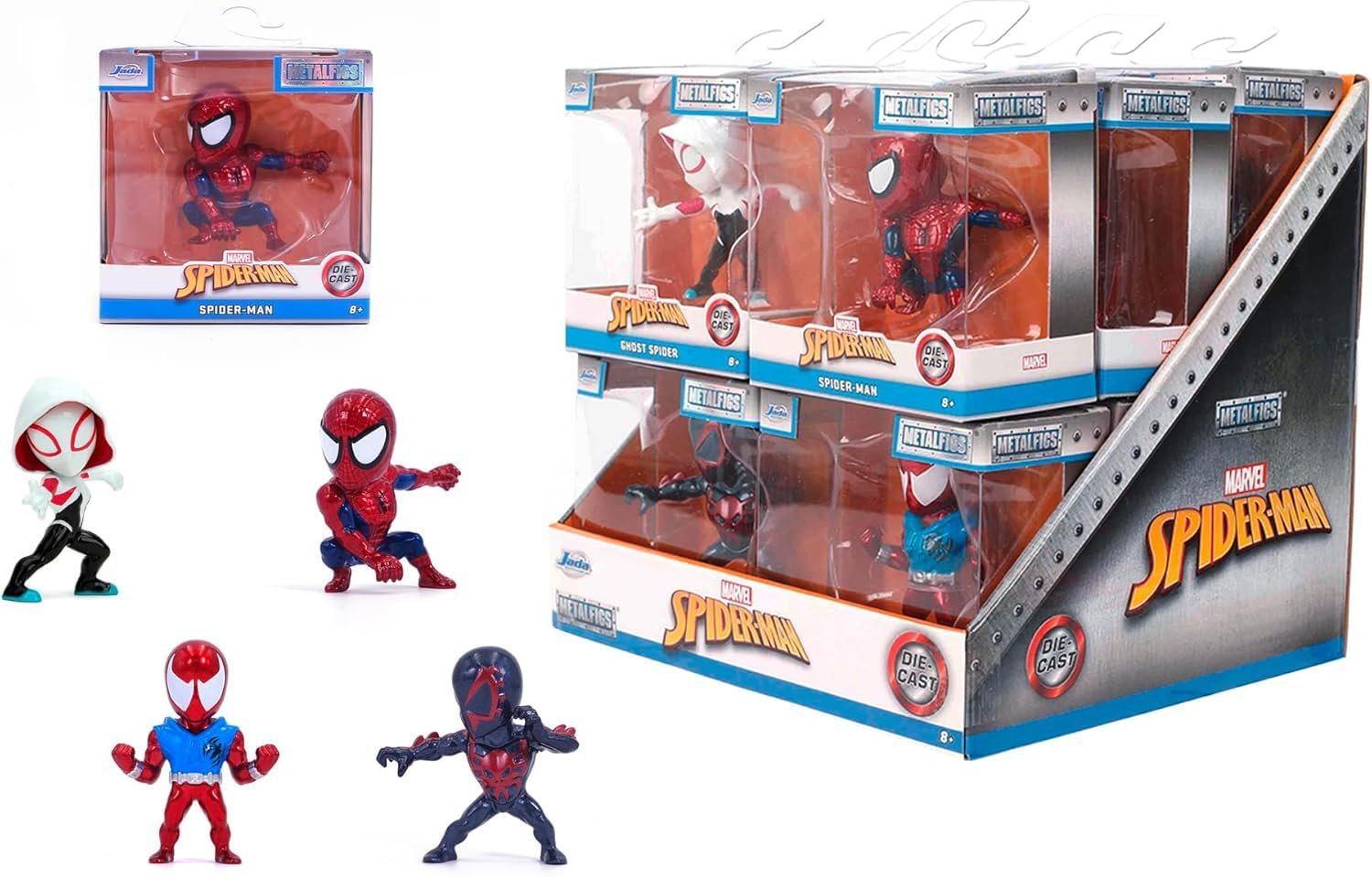 Фигурка Jada Toys Человек-паук (1 шт.) Marvel Wave 4, случайный выбор, ок. 6,5 см, фото №1