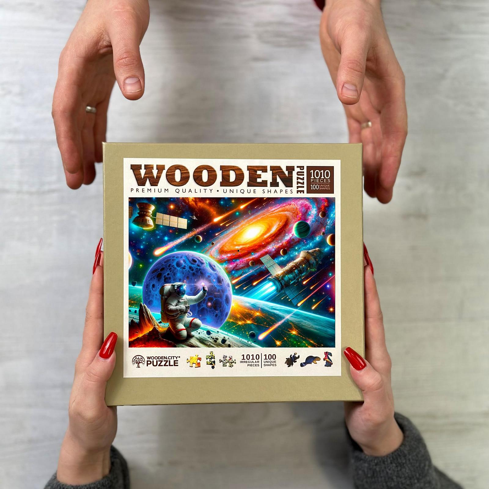 Дерев'яний пазл WOODEN.CITY Cosmic Exploration 1000 елементів 54,0 x 39,4 см, фото №9 Дерев'яний пазл WOODEN.CITY Cosmic Exploration 1000 елементів 54,0 x 39,4 см, фото №9