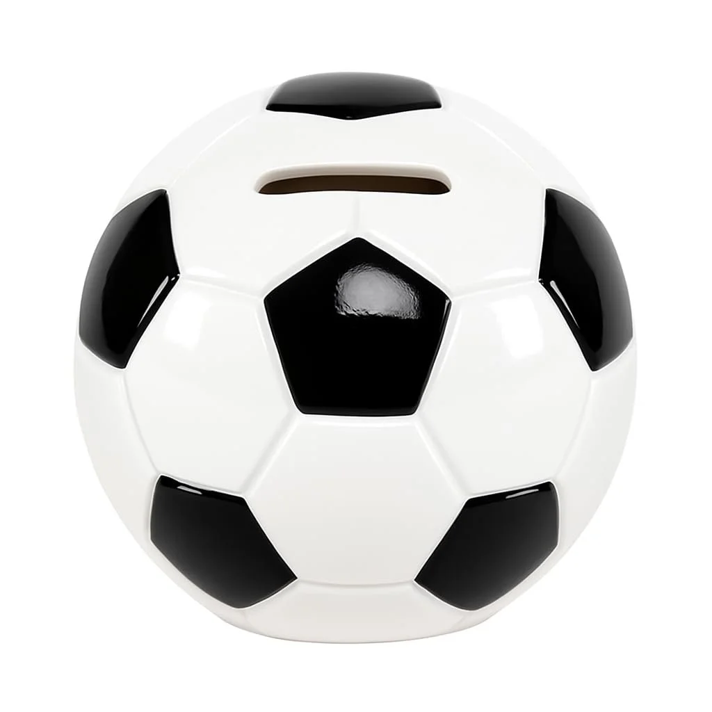 Скарбничка керамічна Футбольний м'яч 11 см Дитяча декоративна, фото №1