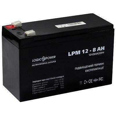 Батарея к ИБП LogicPower LPM 12В 8Ач 3865, фото №3