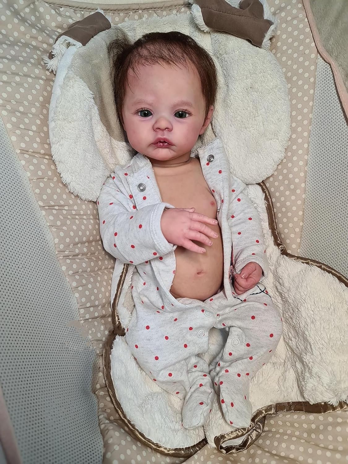 Лялька Zero pam Reborn Baby 45 см Повносиліконова Лялька Немовля Дівчинка з Блакитними Очима, фото №2