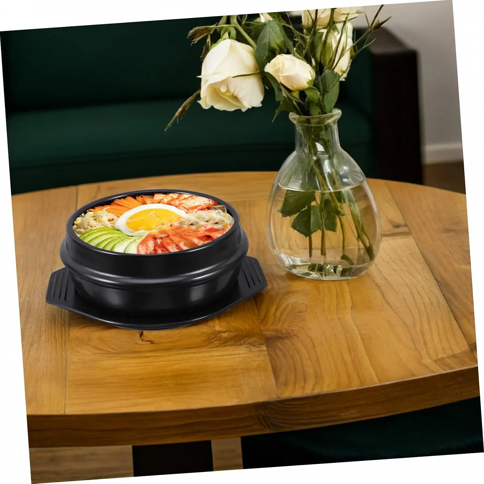 Кастрюля керамическая VICASKY Bibimbap Pot с подставкой жаростойкая, фото №5 Кастрюля керамическая VICASKY Bibimbap Pot с подставкой жаростойкая, фото №5