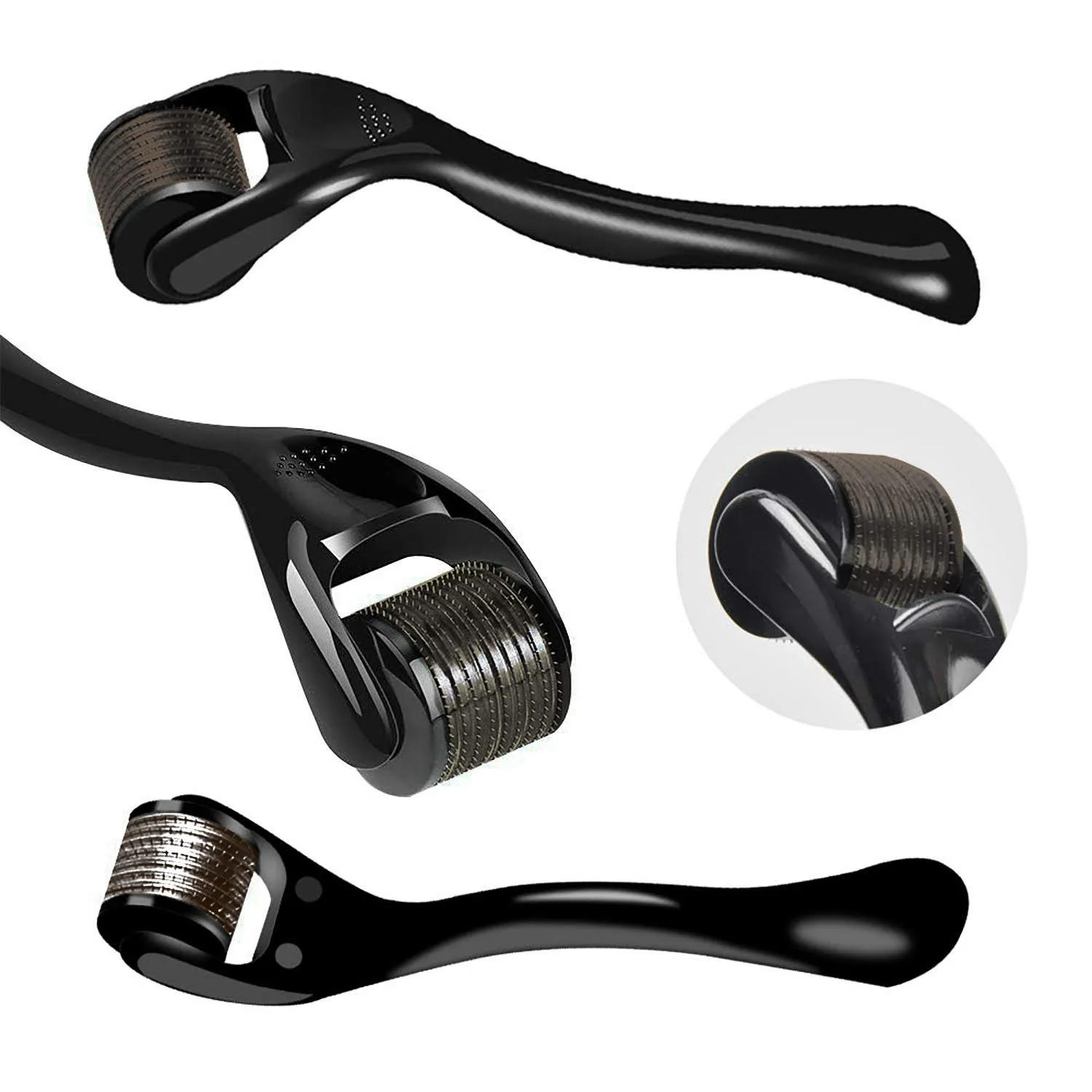 Ролик для бороди LATTCURE 0,5 мм, дермаролер для мікронідлінгу, 540 мікроголок з нержавіючої сталі, фото №3