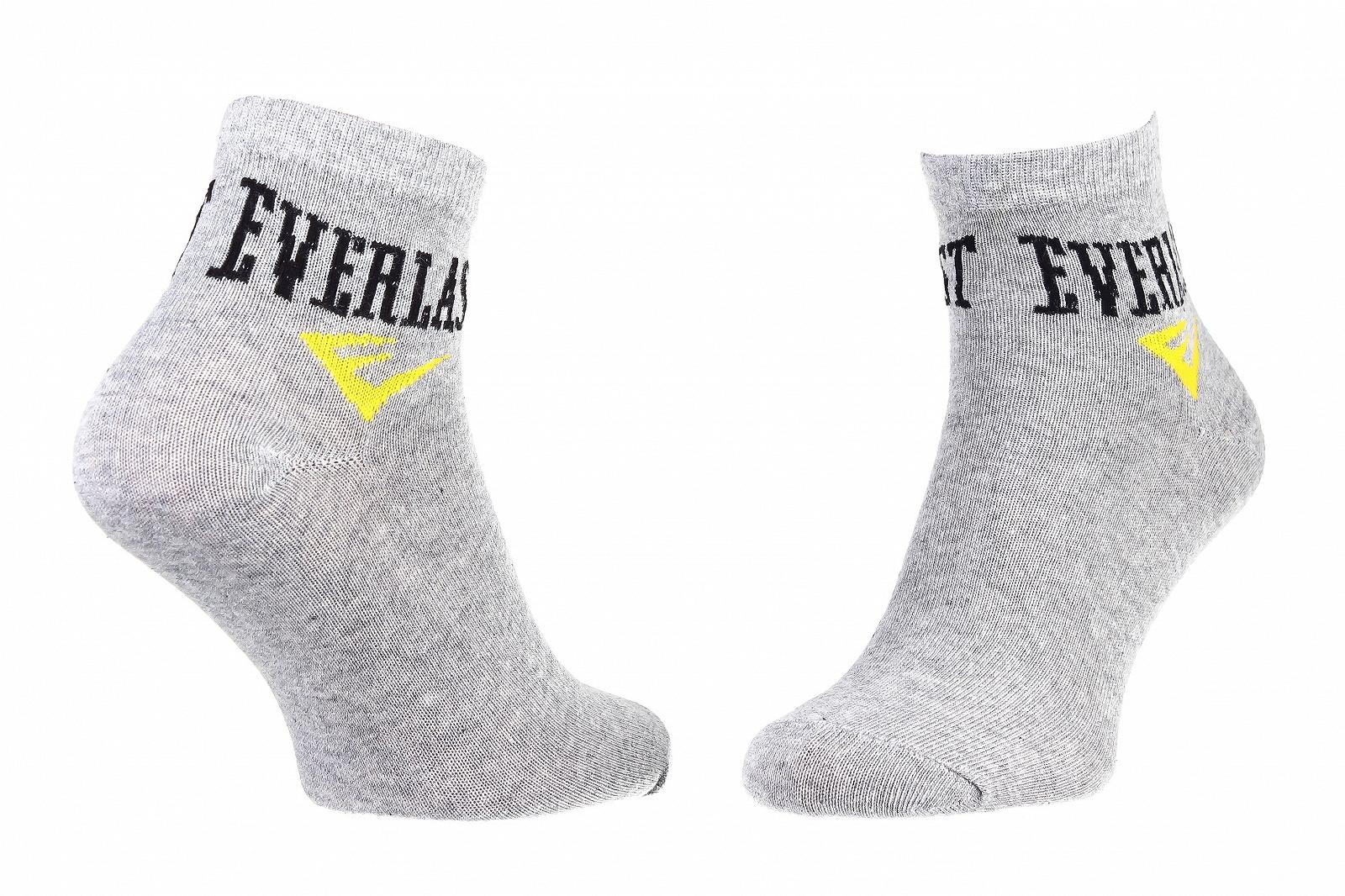 Носки Everlast QUARTER 3 PAIR Серый 35-40, фото №1
