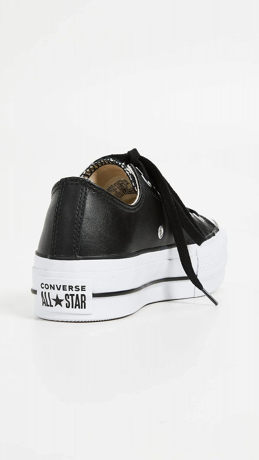 Кеди Converse Chucks Platform Black Chuck Taylor All Star Lift - OX Black White, фото №4