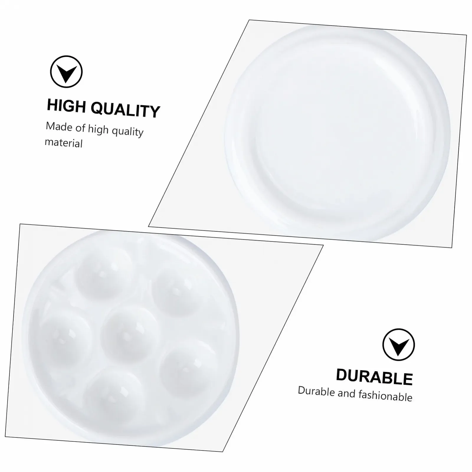 Форма для улиток керамическая с отверстиями глазурованная белая, фото №3