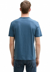 Футболка Basic cotton  1045627-36985 Tom Tailor Темно-синій L synthetic.ua - Фото 1