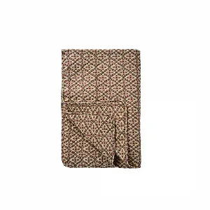 Покрывало IB Laursen клетчатое с малиновым и фиолетовым узором 130 см x 180 см - Фото 1