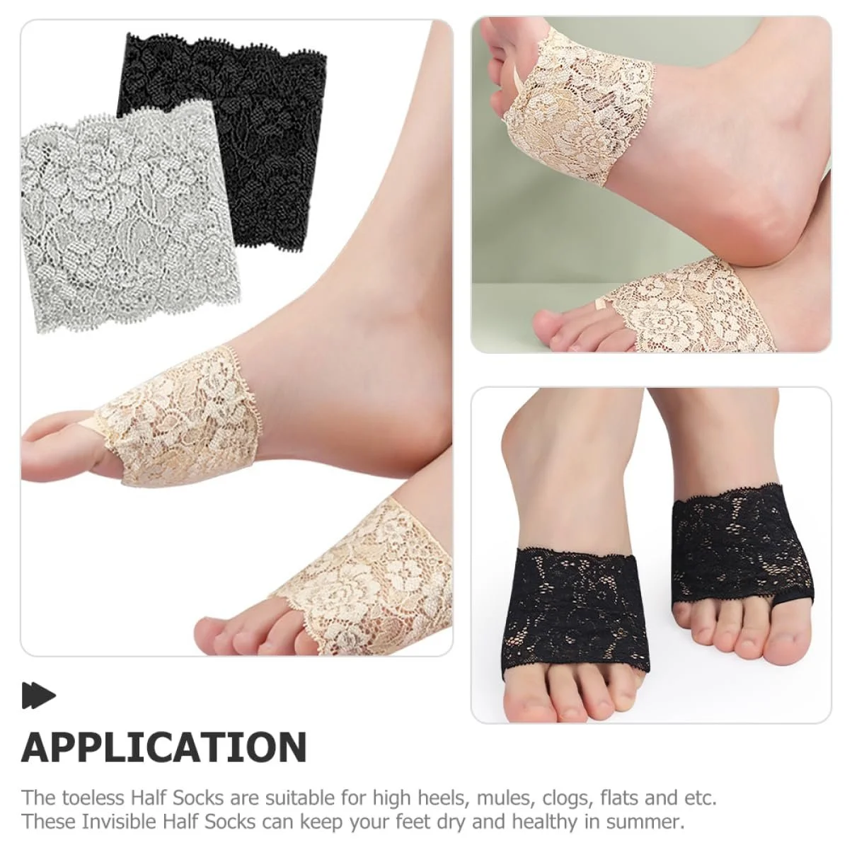 Подушечки для танців minkissy 3 пари, підтримка передньої частини стопи, невидимі напівшкарпетки, фото №9 Подушечки для танців minkissy 3 пари, підтримка передньої частини стопи, невидимі напівшкарпетки, фото №9