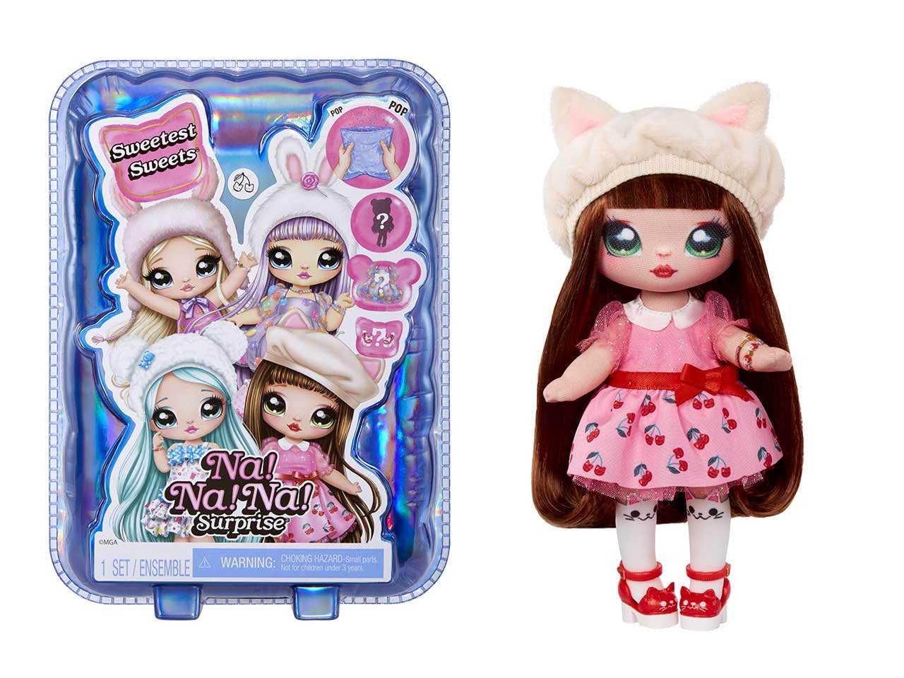 Лялька Na! Na! Na! Surprise Sweetest Sweets Katie Kitten 19 см М'яка Кітка, фото №1