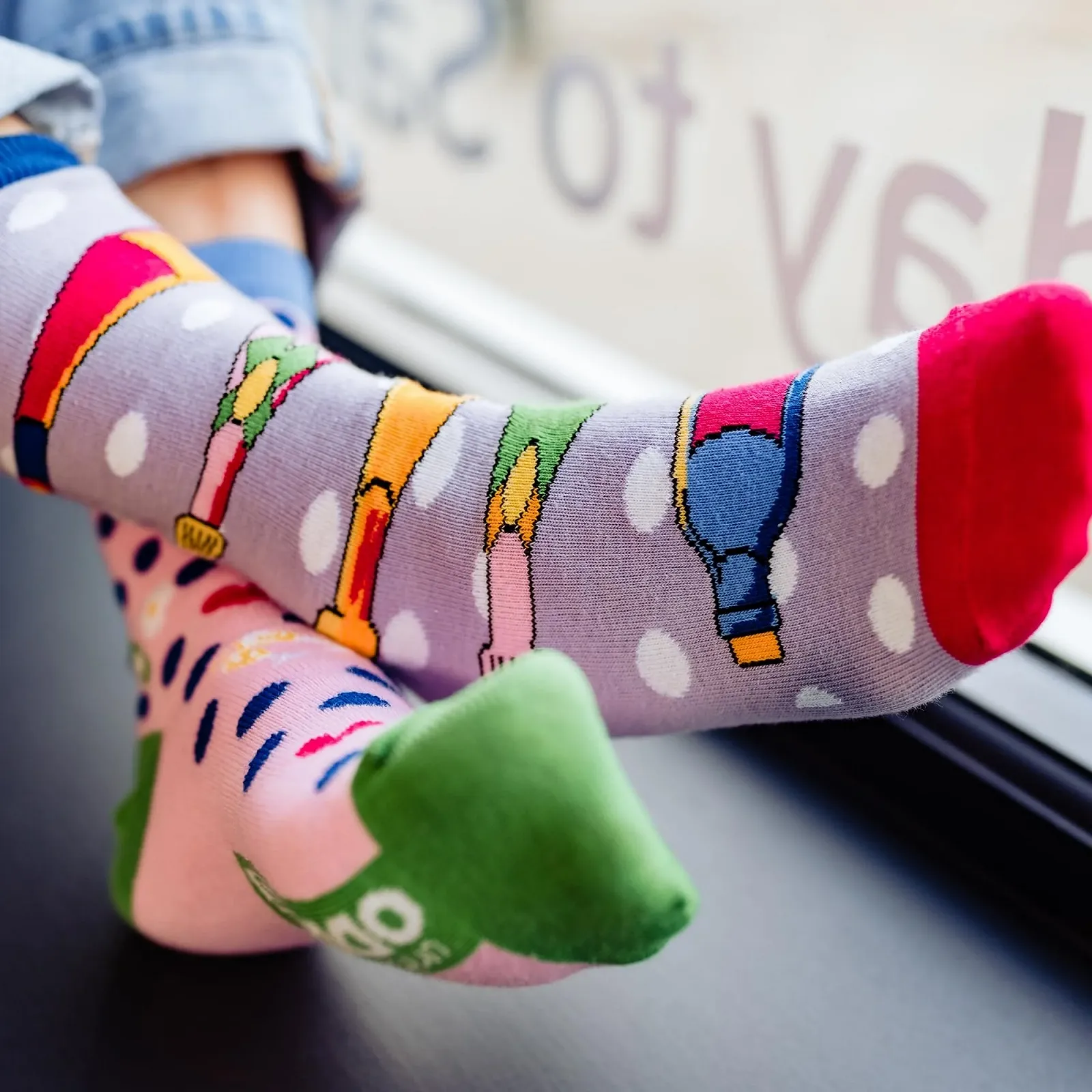 Носки Oddsocks Let's Brunch 37-42 Набор из 6 штук - чулки, разноцветные, фото №4