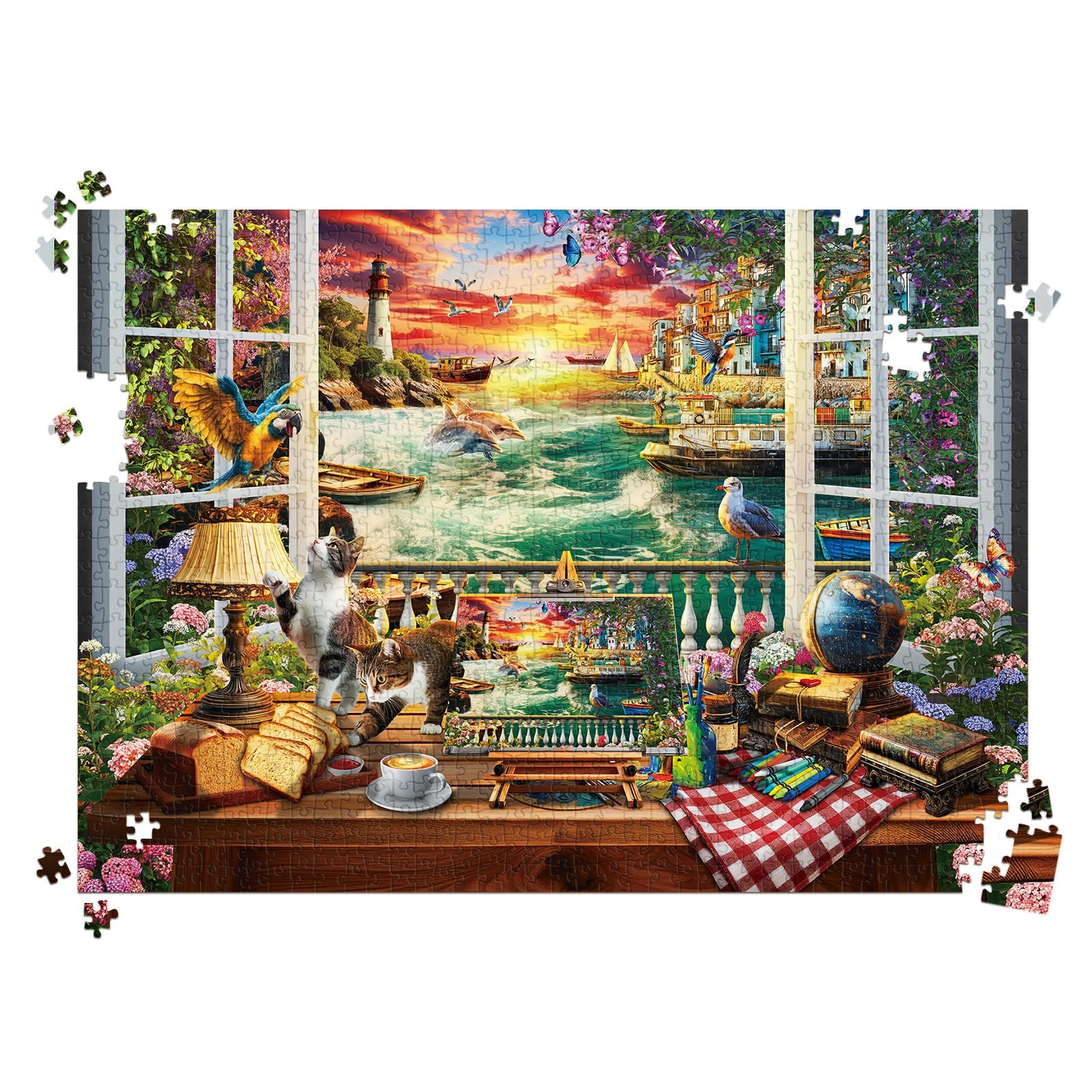 Пазл HUADADA Fairy Tale in Front of the Window 1000 деталей 70 x 50 см, фото №7