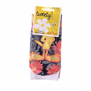 Носки LOONEY TUNES TWEETY + FLEUR Черный 36-41 synthetic.ua - Фото 1