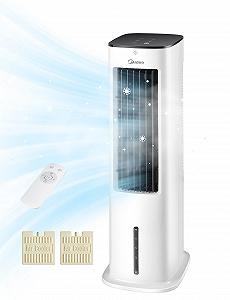 Охолоджувач повітря Midea 4-в-1 з водяним охолодженням та москітна сітка EASYmaxx Magic Click 150x130 см synthetic.ua - Фото 1