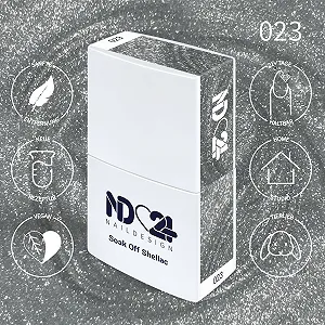 Гель-лак ND24 NailDesign Soak Off Shellac 12 мл (Mystic Silver) synthetic.ua - Фото 1