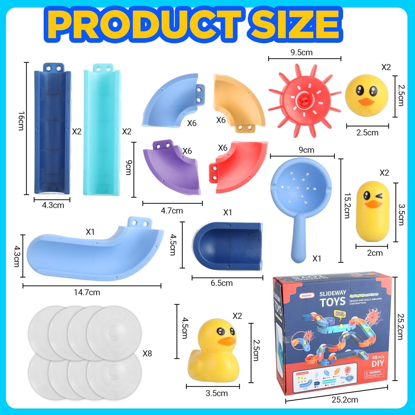 Набор игрушек для ванны 48 шт., фото №4 Набор игрушек для ванны 48 шт., фото №4