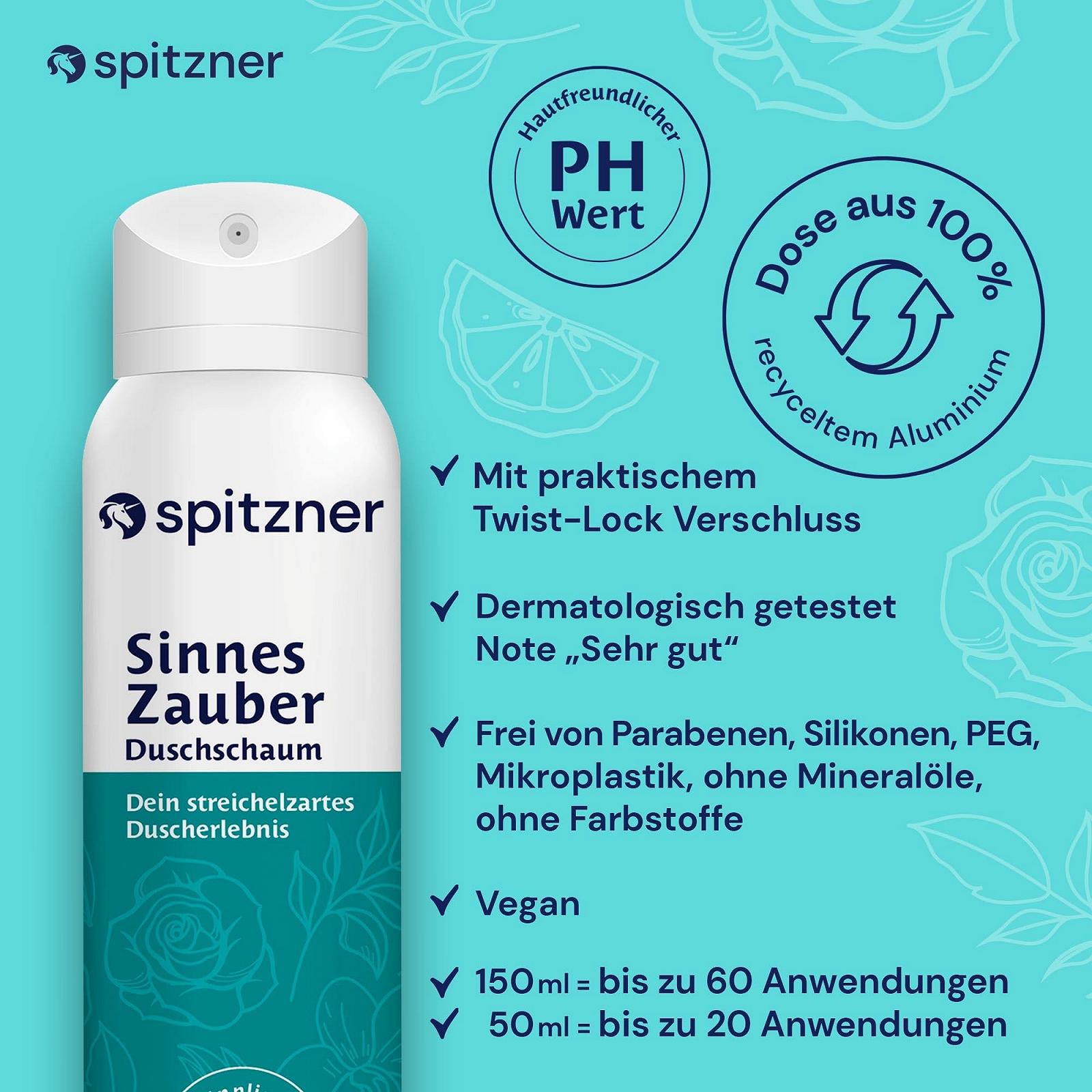 Пінка для душу Spitzner Sensory Magic квітково-деревна та пряна жіноча 150 мл (1 x 150 мл), фото №4