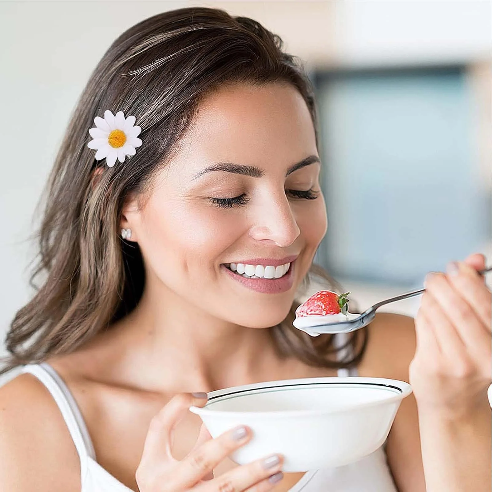 Вінок Квітковий з ромашками, Набір аксесуарів для волосся, фото №4