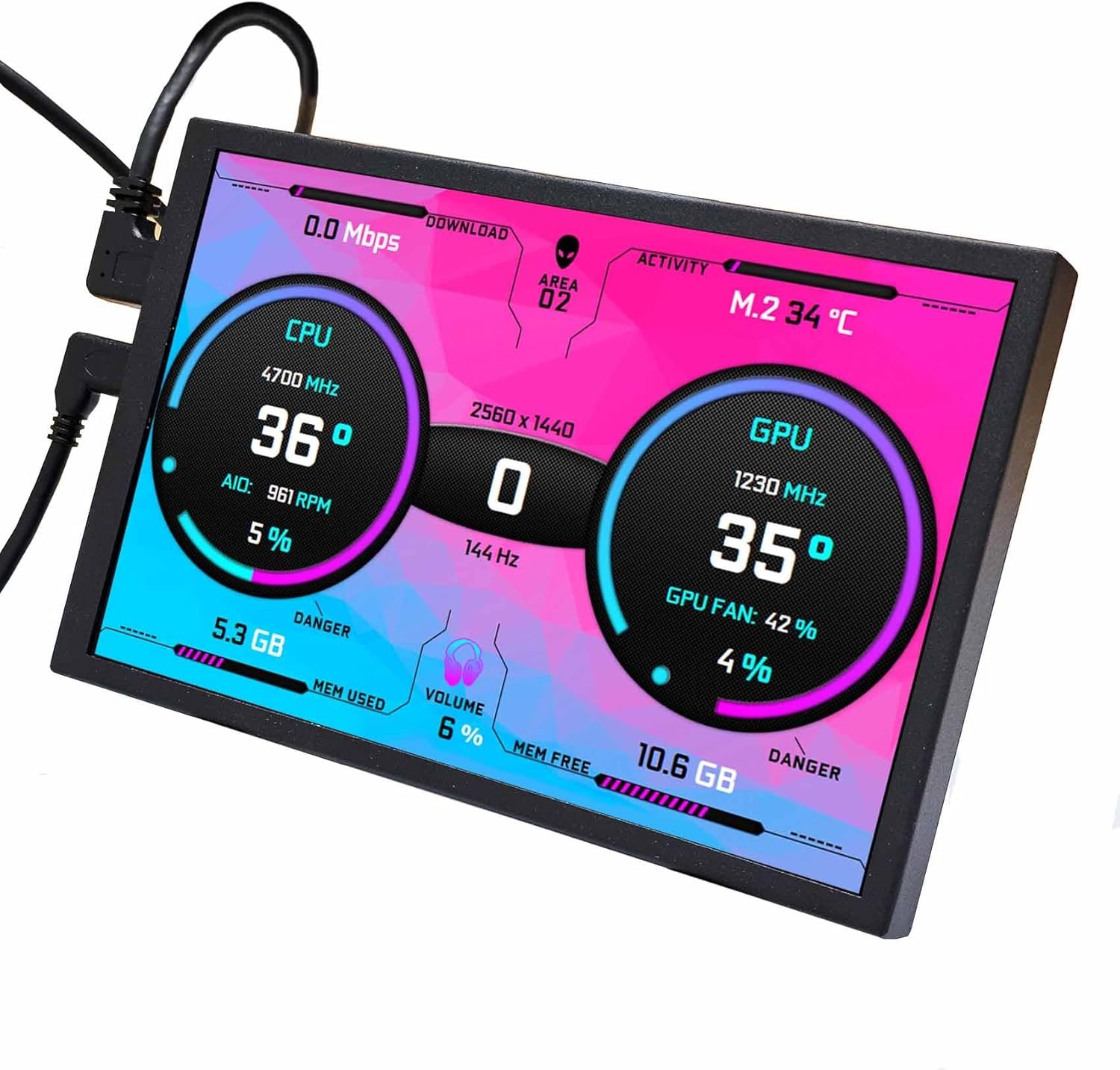 Монитор портативный 8" VSDISPLAY VS080ZJ-001 HD IPS 60 Гц, фото №1