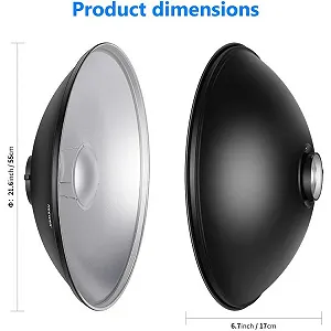 Портретна тарілка NEEWER NK-NARC22 55 см Чорний ціна на synthetic.ua - Фото 1 Портретна тарілка NEEWER NK-NARC22 55 см Чорний synthetic.ua - Фото 1
