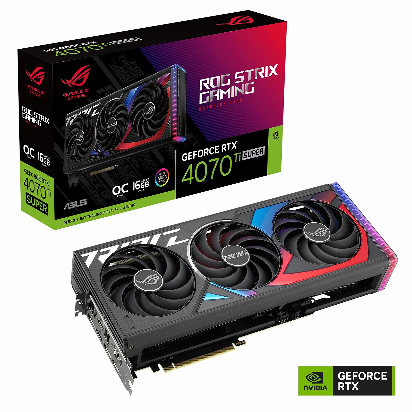 Відеокарта ASUS ROG Strix GeForce RTX 4070 Ti SUPER 16GB GDDR6X OC Edition, фото №2