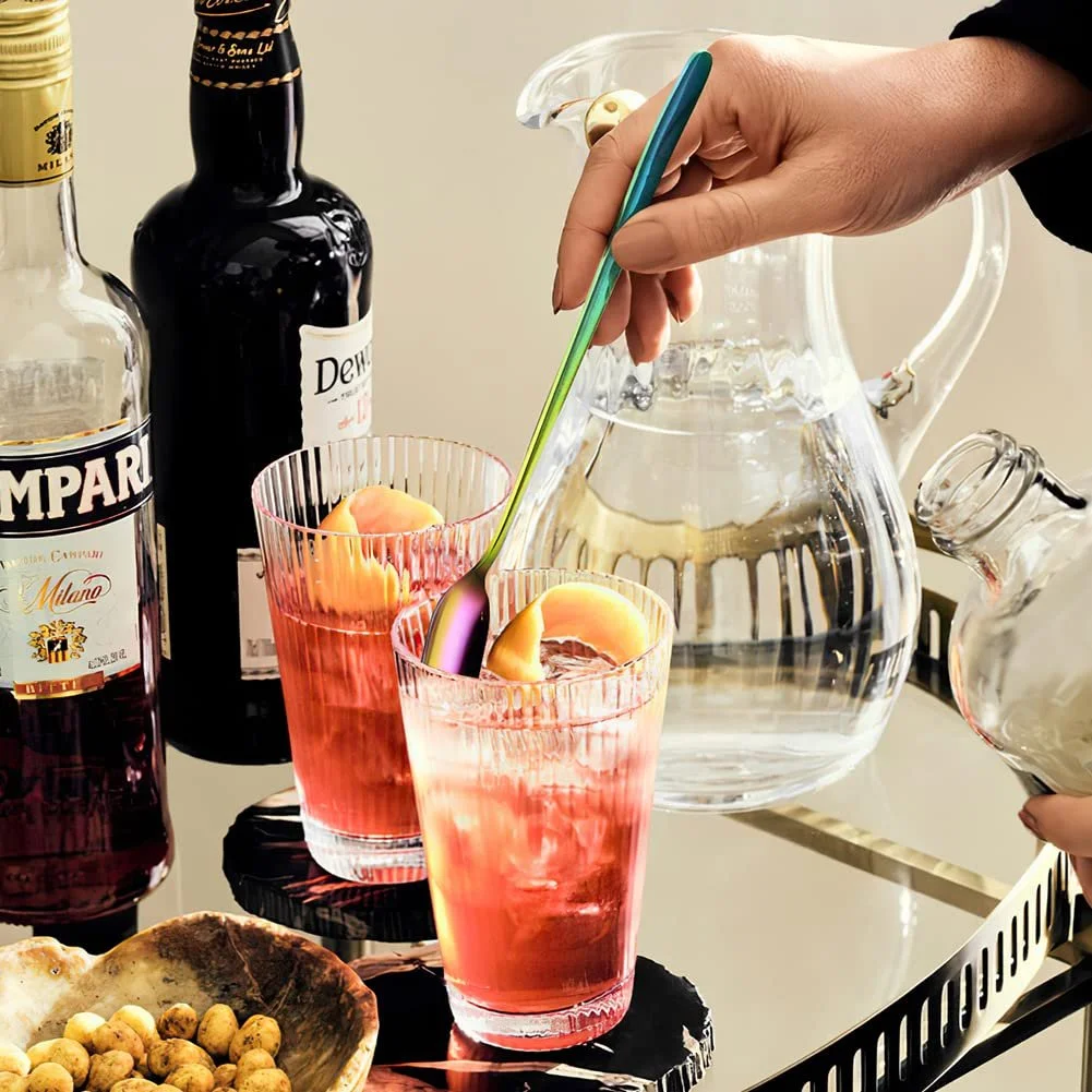 Ложка для лате YFWOOD Latte Macchiato, набір 6 штук, 23 см, фото №7