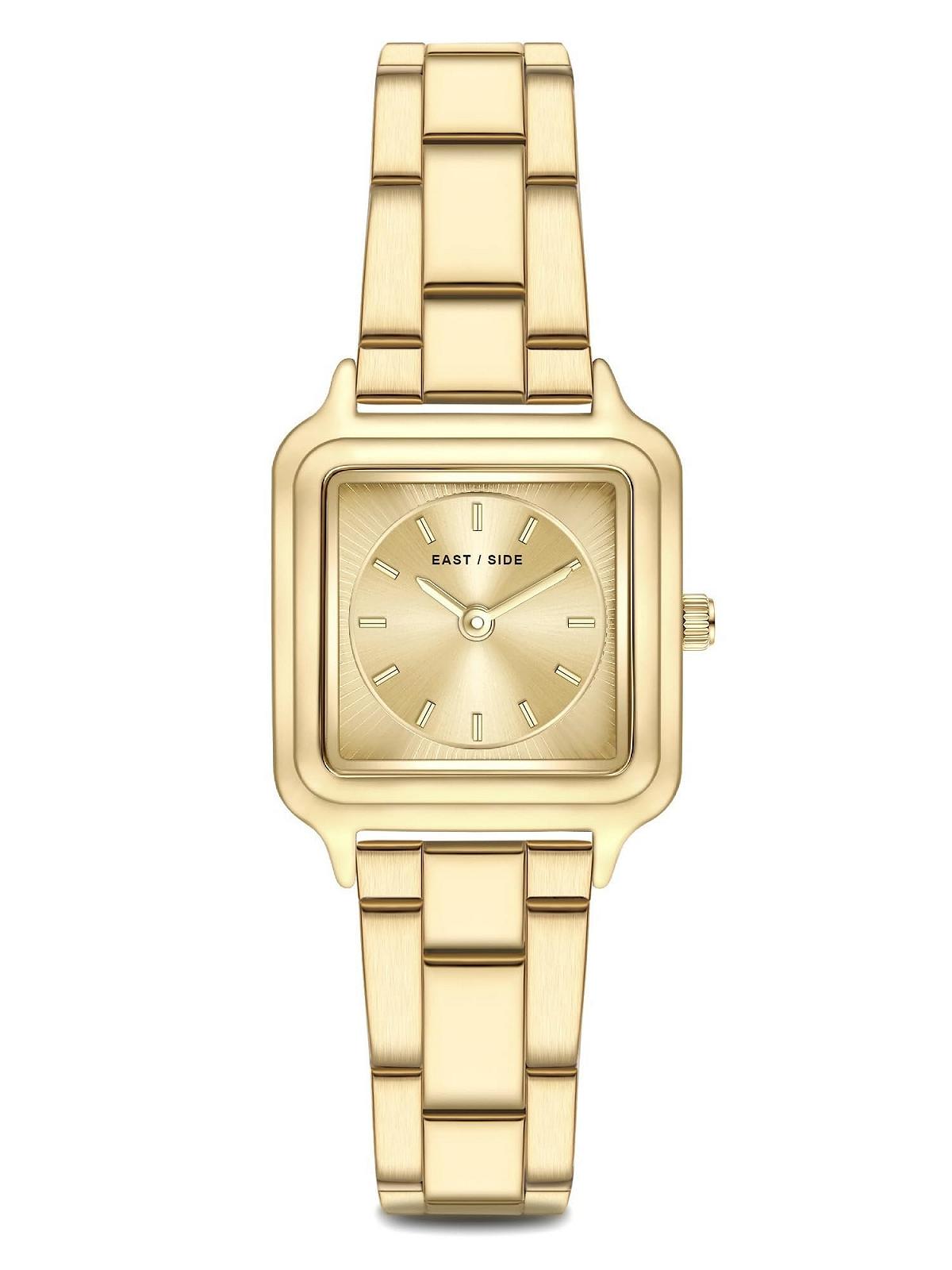 Женские часы Eastside 10080128 Аналоговый Кварцевый Механизм С браслетом из нержавеющей стали Золотой, фото №1
