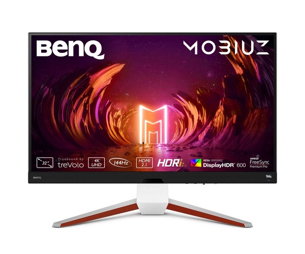 TFT 32" BenQ EX3210U 4K UHD IPS 144Hz 1 мс HDMI DP USB-hub HAS колонки білий, фото №1
