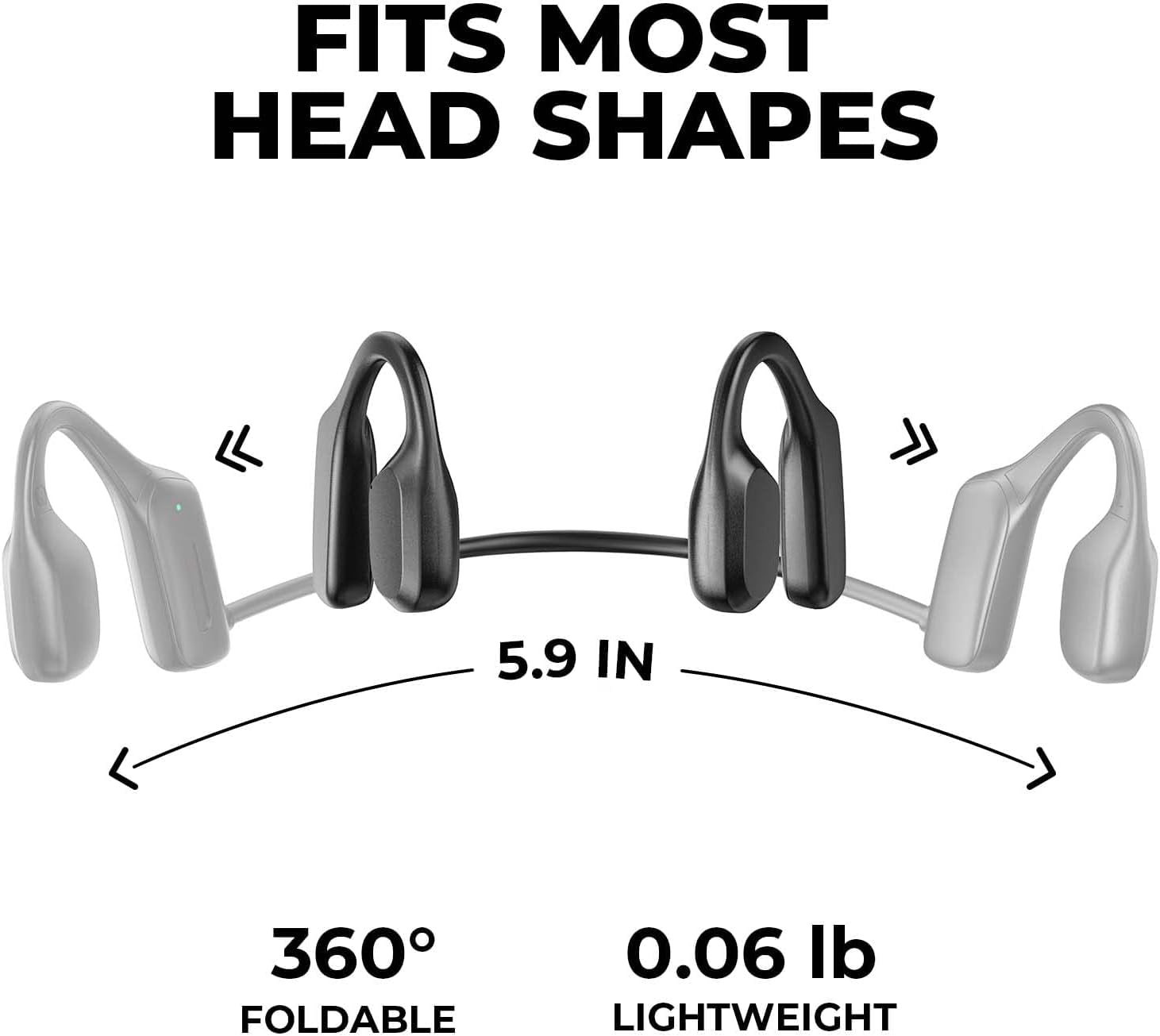Наушники BEARTAIN Bone Sound Bluetooth 5.3 Плавательные Водонепроницаемые IP68 Беспроводные с Встроенной Памятью для MP3 идеально подходят для Плавания, Бега, Велоспорта, фото №4