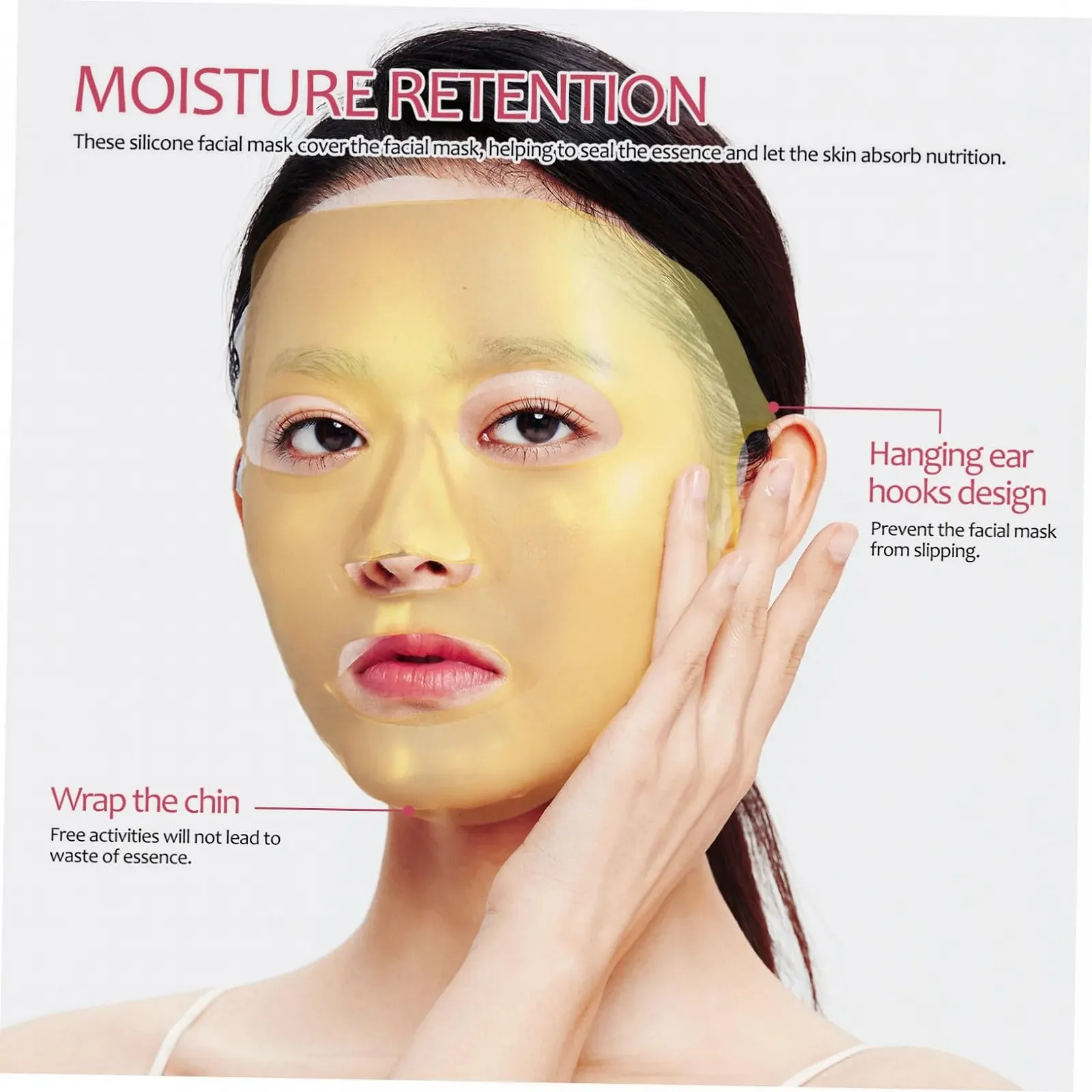 Маска Силіконова VICASKY 3 шт. Багаторазова з вушними гачками для фіксації, фото №8