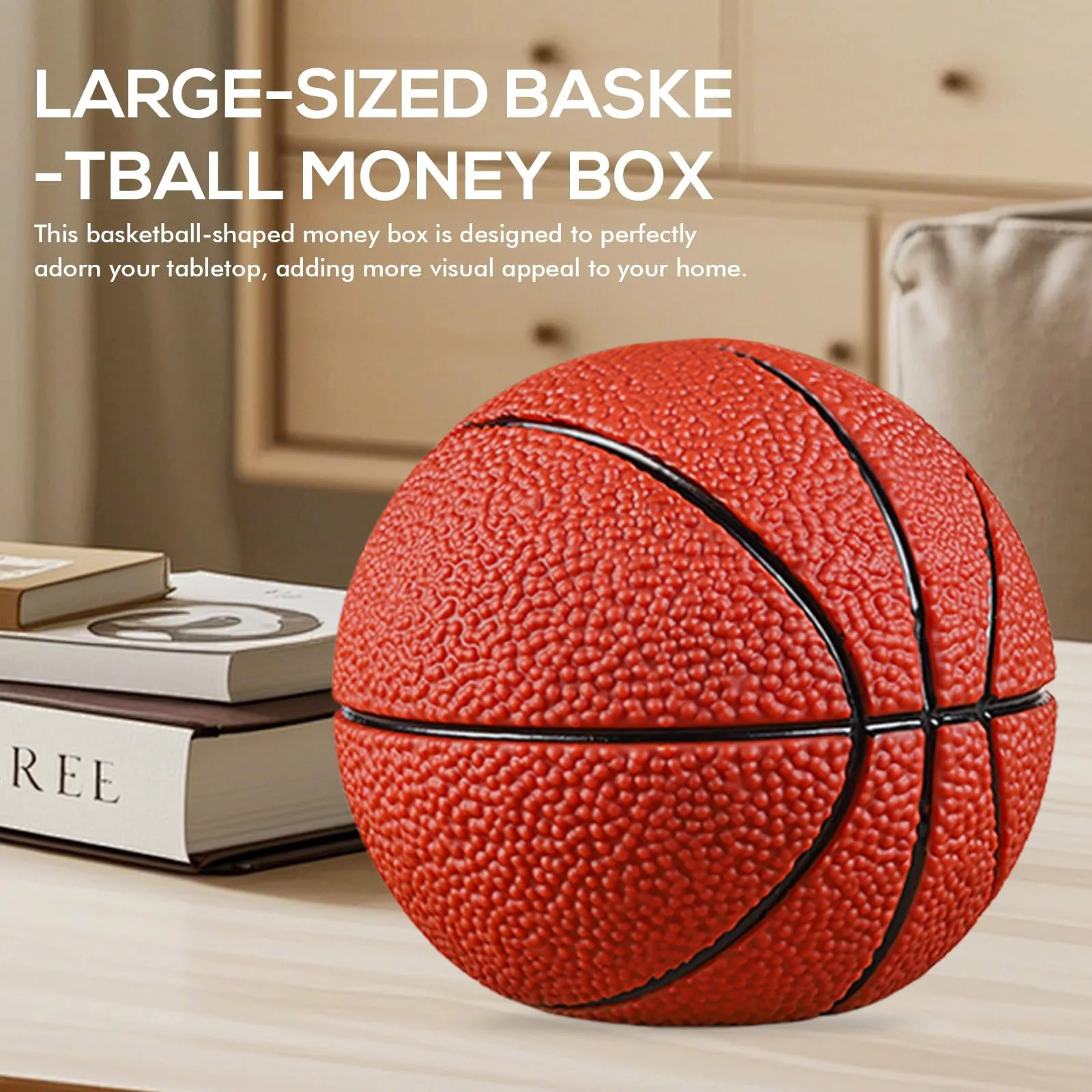 Скарбничка Basketball 19 см баскетбольний м'яч Creative Piggy Bank, фото №6