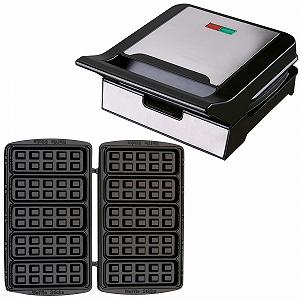 Вафельница Syntrox Germany MM-1400W для вафельных палочек, съемные пластины, черный цвет - Фото 1
