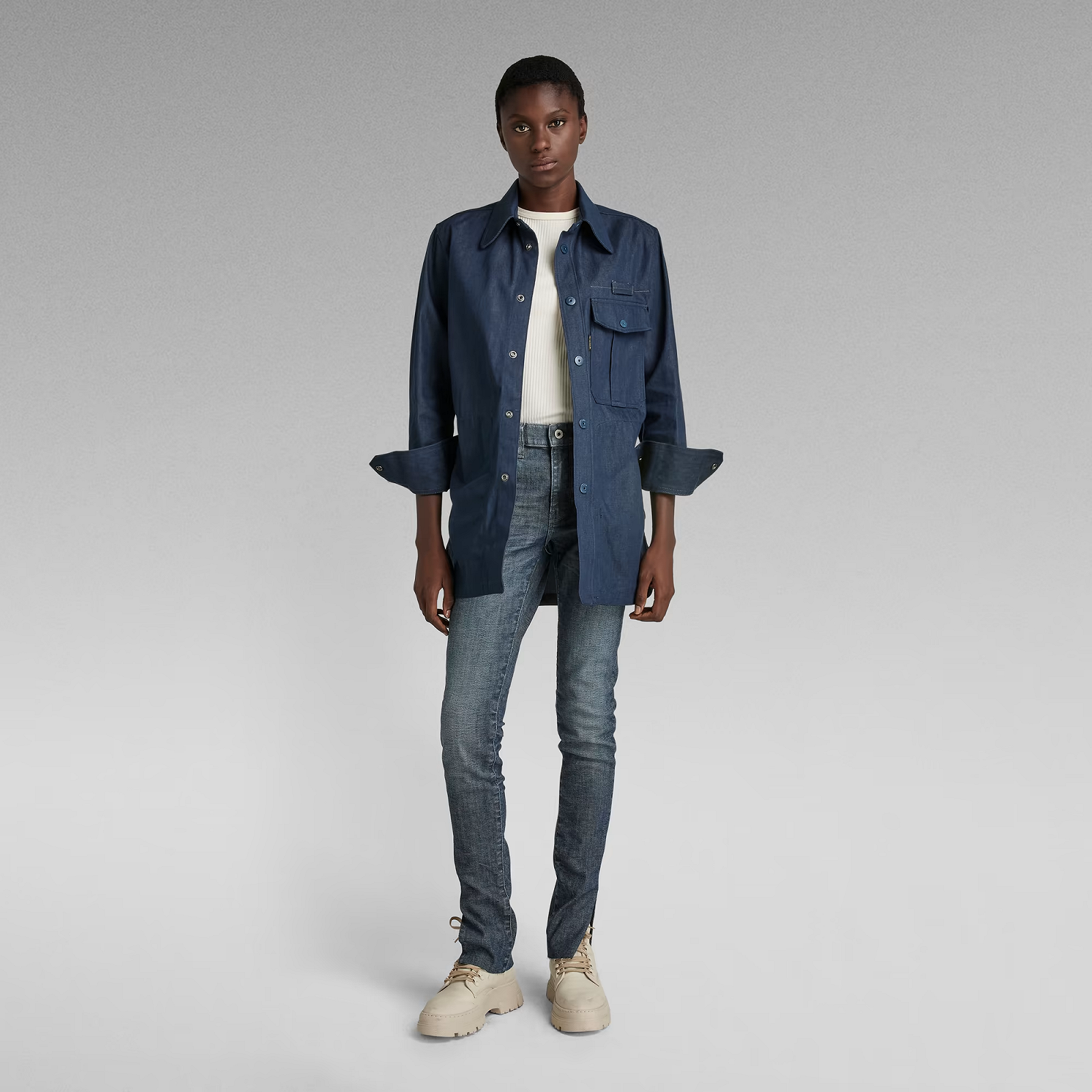 Жіноча сорочка G-Star RAW Naval Collar Overshirt 2.0 - M, фото №5 Жіноча сорочка G-Star RAW Naval Collar Overshirt 2.0 - M, фото №5