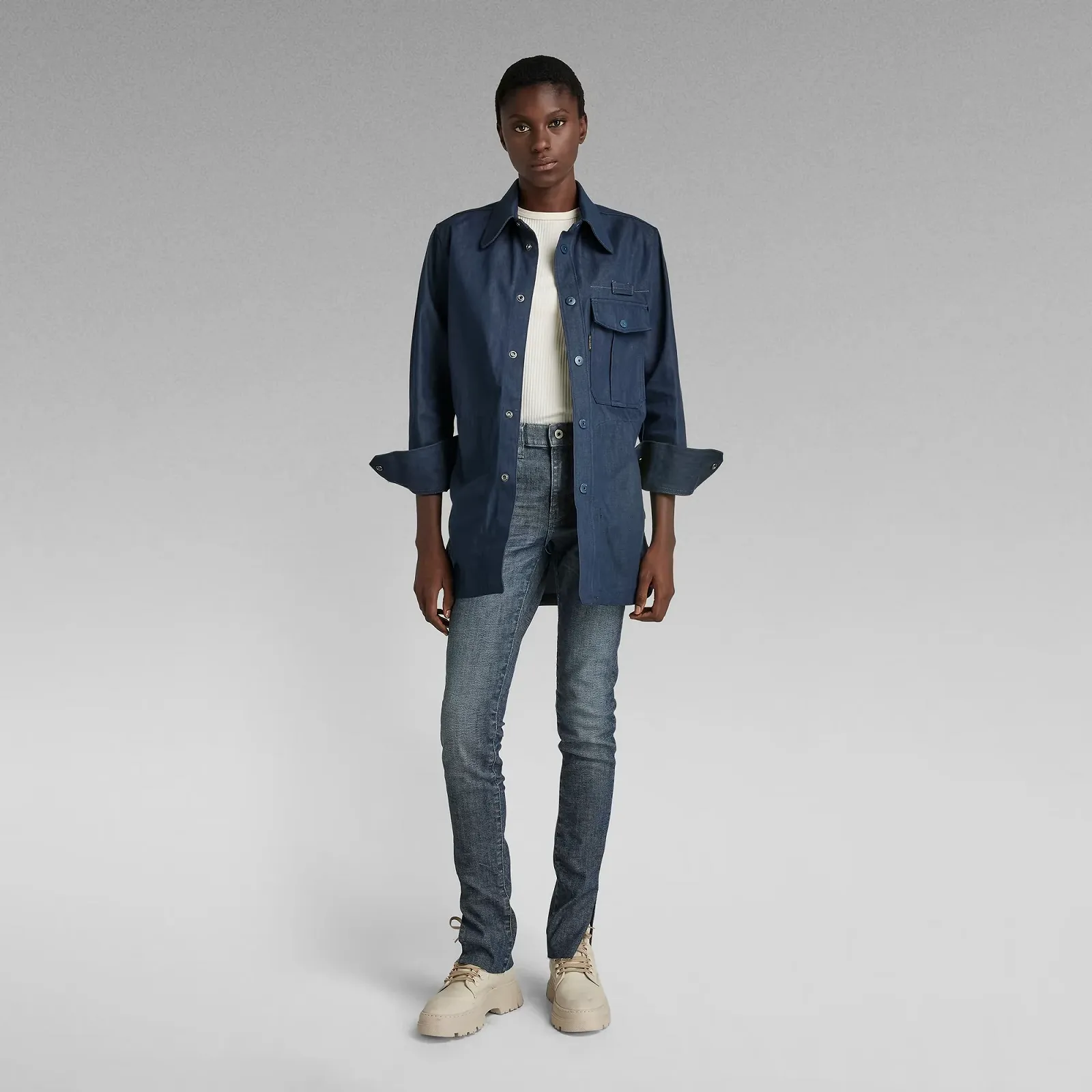 Жіноча сорочка G-Star RAW Naval Collar Overshirt 2.0 - M, фото №5