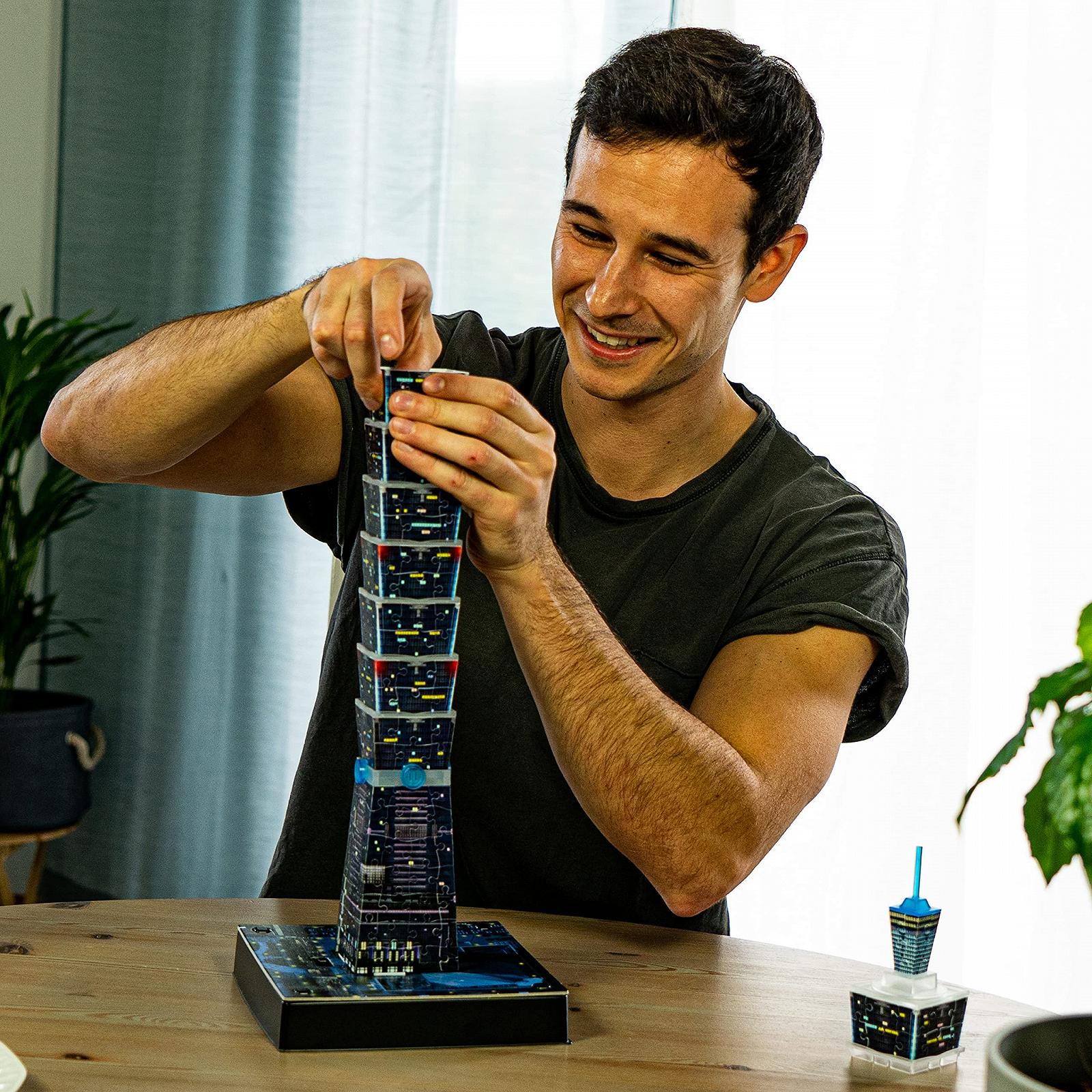 3D-пазл Ravensburger 11149 Taipei 101 at Night 234 элемента с LED-подсветкой, фото №5