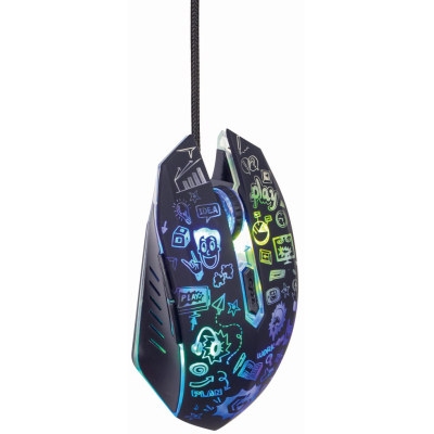 Мышка Gembird MUS-6B-GRAFIX-01 USB Black (MUS-6B-GRAFIX-01), фото №4