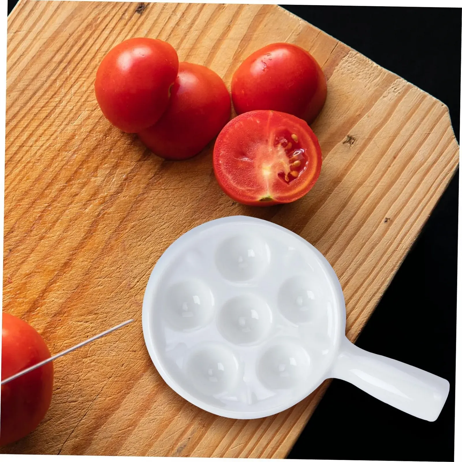 Форма для равликів SHOWERORO 6 отворів керамічна біла, фото №3