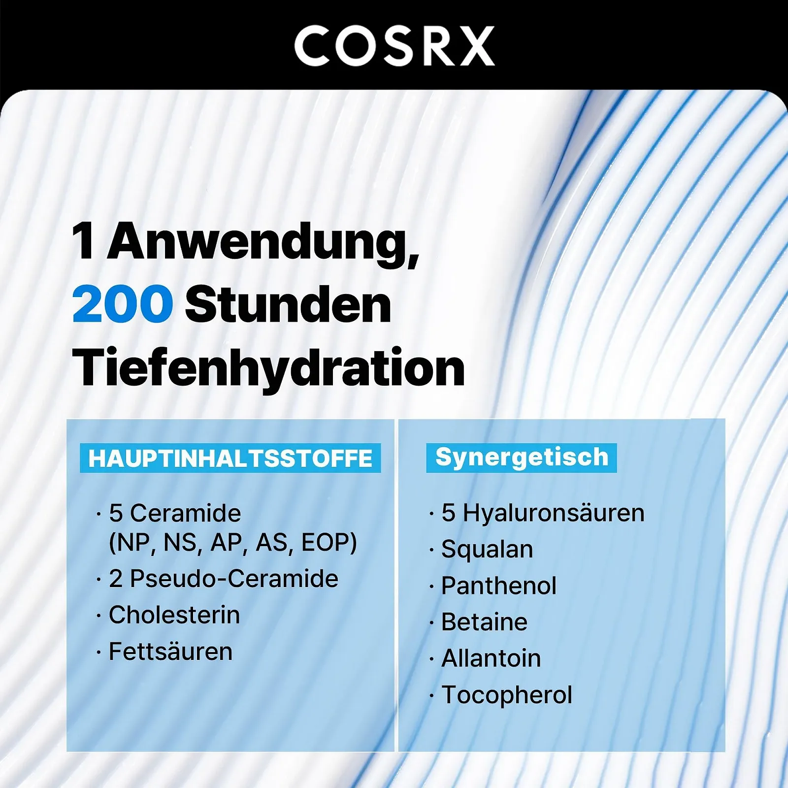 Зволожувальний крем для обличчя COSRX Ceramide Skin Barrier з 7 керамідами, гіалуроновою кислотою та пантенолом 80 мл, фото №2 Зволожувальний крем для обличчя COSRX Ceramide Skin Barrier з 7 керамідами, гіалуроновою кислотою та пантенолом 80 мл, фото №2