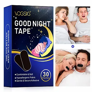 Смужки для рота для сну 30 шт. Овальні  для дорослих. Зменшують дихання ротом synthetic.ua - Фото 1