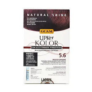 Фарба для волосся Guam Upker Kolor Natural Permanent 5.6 Kayenne Red - Фото 1