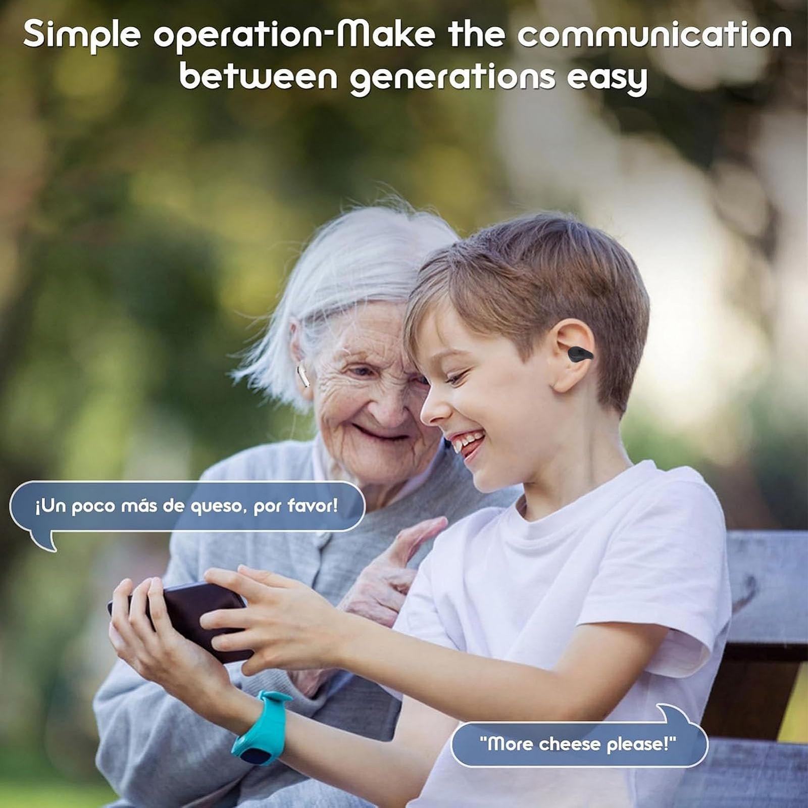 Навушники-перекладачі Cryfokt, 3-в-1, AI, 164 мови, Відкритого типу, Бездротові, Інтелектуальні, З шумозаглушенням, фото №2 Навушники-перекладачі Cryfokt, 3-в-1, AI, 164 мови, Відкритого типу, Бездротові, Інтелектуальні, З шумозаглушенням, фото №2