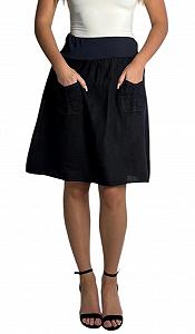 Юбка Mississhop льняная летняя короткая повседневная 100% лён пляжная - Фото 1