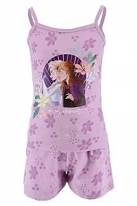 Піжама Disney Frozen для дівчат, комплект з 2 предметів, м'яка бавовняна піжама з дизайном Ельзи, Анни та Бруні - Фото 1