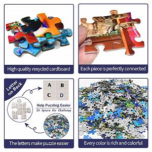 Пазл HUADADA Merry Christmas Night 1000 деталей synthetic.ua - Фото 1