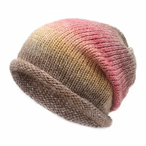 Вязаная шапка-бини ZLYC, мягкая зимняя эластичная - Фото 1