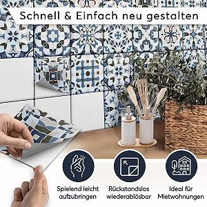 Плитка-наклейка мозаїка CREATISTO 20 x 20 см 9 шт. synthetic.ua - Фото 1