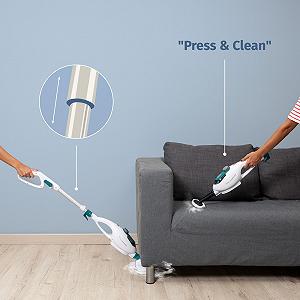 Паровая швабра Di4 Steamclean Multifunction 10-в-1, 1500 Вт, насадки и чехол из микрофибры, экологическая уборка synthetic.ua - Фото 1