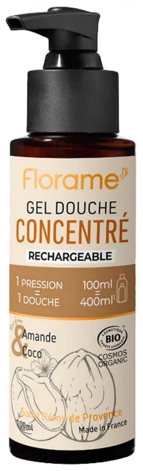 Гель для душу концентрований Florame Almond and Coconut Organic 100 мл, фото №1